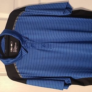 MICHAEL STRAHAN MENS SHORT SLEEVE 3 BUTTON SHIRT BIG AND TALL SIZE XXL